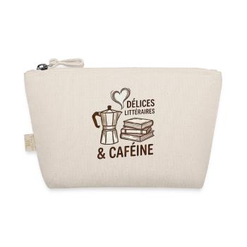Delices litteraires & Cafeine - Livre et Cafe - Trousse biologique - nature - Devant