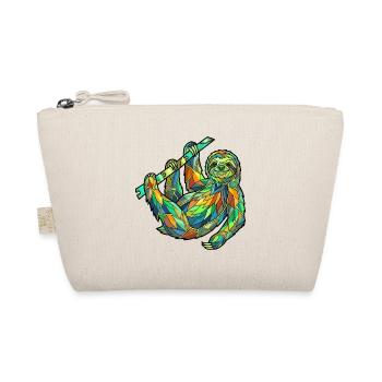 Geometric Sloth - Organic Pouch - nature - Front