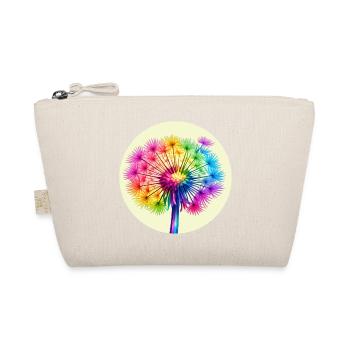 Regenbogen-Pusteblume  - Bio-Täschchen - Natur - Vorne