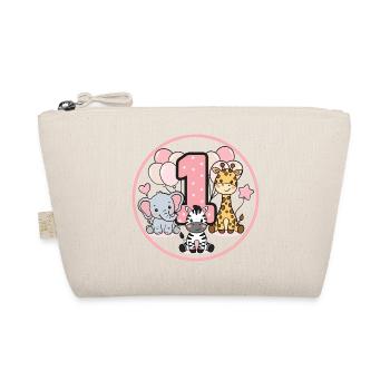 First Birthday Wildlife 1 - Organic Pouch - nature - Front