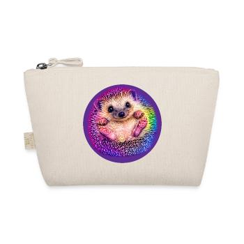 Regenbogen-Igel  - Bio-Täschchen - Natur - Vorne