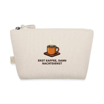 Erst Kaffee, dann Nachtdienst - Bio-Täschchen - Natur - Vorne