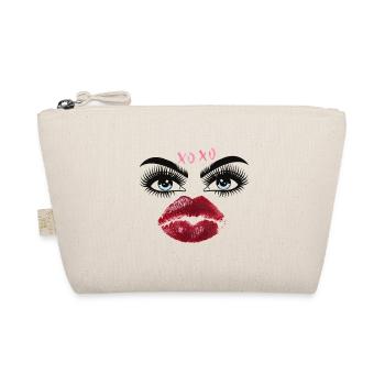 Kissable lips and eyes glamour - Organic Pouch - nature - Front