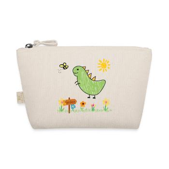 Dino Garden Green Kids - Organic Pouch - nature - Front