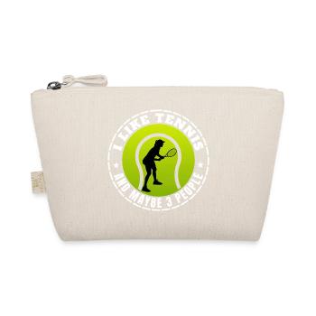 J’AIME LE TENNIS ET PEUT-ÊTRE TROIS PERSONNES - Trousse biologique - nature - Devant