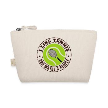 ICH MAG TENNIS UND VIELLEICHT DREI LEUTE - Bio-Täschchen - Natur - Vorne