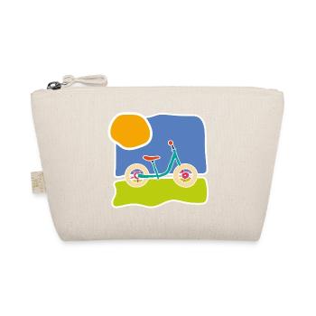 Colourful children's bike – Ride and freedom - Organic Pouch - nature - Front