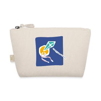 Kite in the Sky – Minimalist Art - Organic Pouch - nature - Front