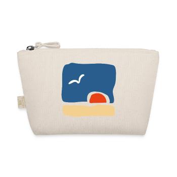 Bird at Sunset – Minimalist Art - Organic Pouch - nature - Front