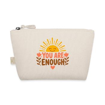 You Are Enough – Self-Esteem Affirmation Sun - Organic Pouch - nature - Front