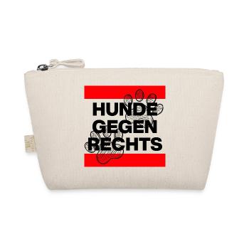 HUNDE GEGEN RECHTS, NO AFD NO NZS, NIE WIEDER - Bio-Täschchen - Natur - Vorne