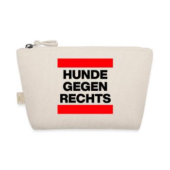 HUNDE GEGEN RECHTS, NO AFD NO NZS, NIE WIEDER - Bio-Täschchen - Natur - Vorne