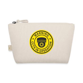 Warning CCTV Camera In Operation Sign - Organic Pouch - nature - Front