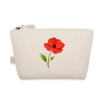 Poppy flower - Organic Pouch - nature - Front