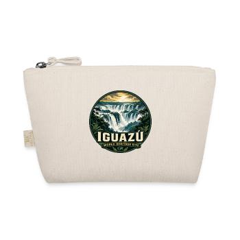 Iguazu Falls Argentina Brazil Vintage Badge - Organic Pouch - nature - Front