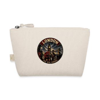 London Big Smoke Vintage Travel Badge - Organic Pouch - nature - Front
