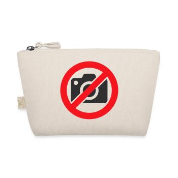 No Camera Photography Prohibited Warning Sign Stic - Organic Pouch - nature - Front