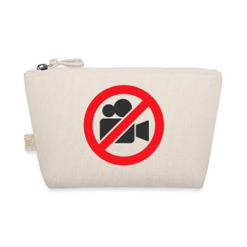 No Video Recording Prohibition Warning Sign Sticke - Organic Pouch - nature - Front
