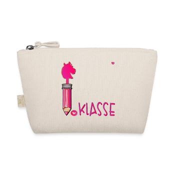 School Enrollment School Child Hobby Horsing - Organic Pouch - nature - Front