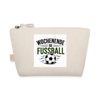 Wochenende Fußball Vintage - Bio-Täschchen - Natur - Vorne