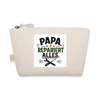Papa repariert alles - Bio-Täschchen - Natur - Vorne