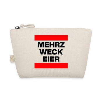 Mehrzweckeier MRZ LCK EIER, Humor, MÄRZ LECK EIER  - Bio-Täschchen - Natur - Vorne