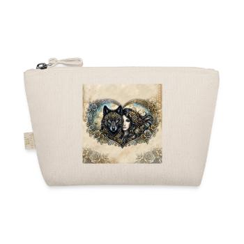 Clockwork Wolf's Heart - Organic Pouch - nature - Front