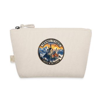 Neuschwanstein Castle Germany Vintage Badge - Organic Pouch - nature - Front