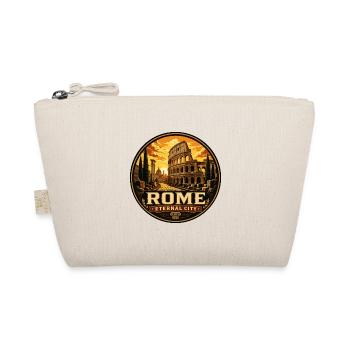 Insigne vintage du Colisée de la Ville Éternelle de Rome - Trousse biologique - nature - Devant