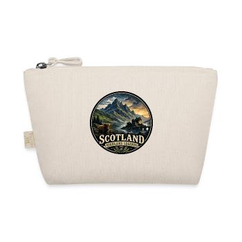 Scotland Highland Legends Vintage Travel Badge - Organic Pouch - nature - Front