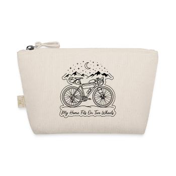 Gravel Bike My Home Fits On Two Wheels - Organic Pouch - nature - Front