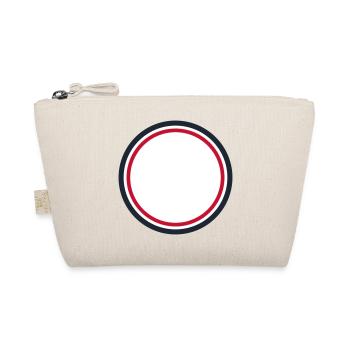 Circle Frame Red - Design your own custom text - Organic Pouch - nature - Front
