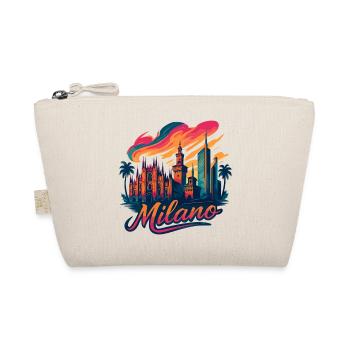 Milano Skyline: Epische Mailand Kunst in Stil - Bio-Täschchen - Natur - Vorne