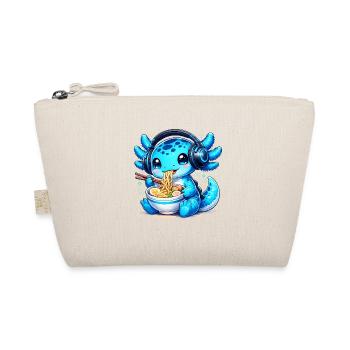 Axolotl de Kawaii avec casque et jeux de ramen - Trousse biologique - nature - Devant