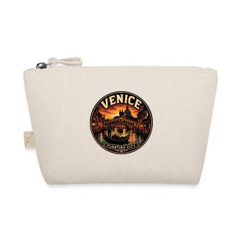 Venice Floating City Vintage Travel Badge - Organic Pouch - nature - Front