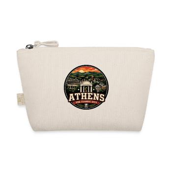 Athens Georgia Classic City Retro Arch Badge - Organic Pouch - nature - Front