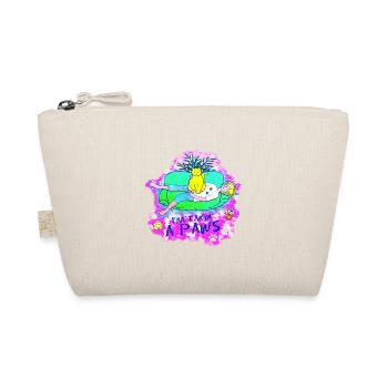 I'm taking a Paws: Cat making biscuits - Organic Pouch - nature - Front