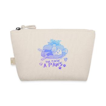 I'm taking a Paws - Cat making biscuits - Organic Pouch - nature - Front