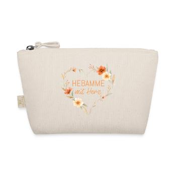 Midwife with Heart - Personalizable - Organic Pouch - nature - Front