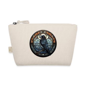 Hugin the Raven | Mystical Viking Motif - Organic Pouch - nature - Front