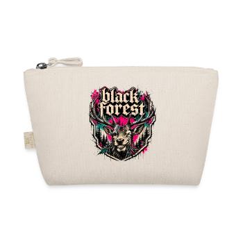 Black Forest Deer Motif - Organic Pouch - nature - Front