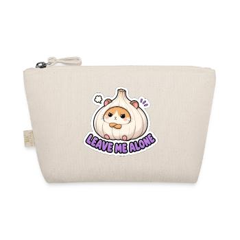 Leave Me Alone Cute Garlic Hamster Meme - Organic Pouch - nature - Front