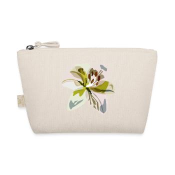 Minimalist Lily – Floral Illustration - Organic Pouch - nature - Front