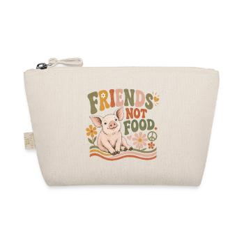 Friends Not Food Pig Vegan Rétro - Trousse biologique - nature - Devant