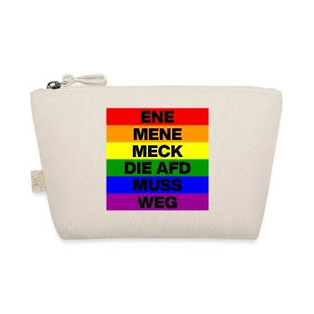 ENE MENE MECK THE AFD MUST GO, NO AFD, NO NZS - Organic Pouch - nature - Front