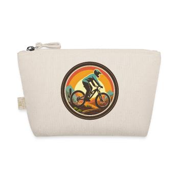 Mountain biking illustration - Organic Pouch - nature - Front