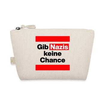 GIB NAZIS KEINE CHANCE, NO NZS, NO AFD, DEMOKRATIE - Bio-Täschchen - Natur - Vorne