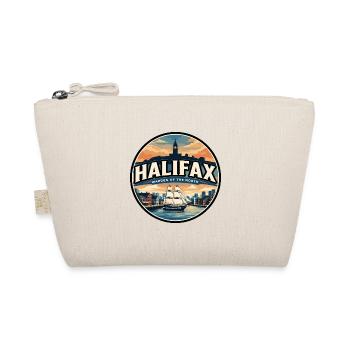 Retro Halifax Citadel Reiseabzeichen - Bio-Täschchen - Natur - Vorne