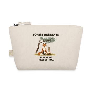 Forest Residents Fox Rabbit Forest Animals - Organic Pouch - nature - Front