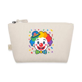Geometric Clown – Colorful Kids Design Vector - Organic Pouch - nature - Front